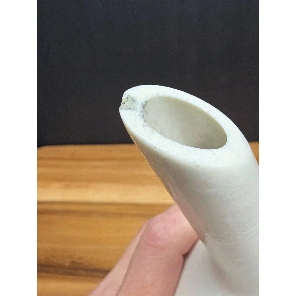 Vtg USA 100 mm Porcelain Funnel White Glazed Filter Strainer